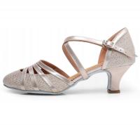 Элегантная Женская танцевальная обувь Classic Comfort Silver 5cm