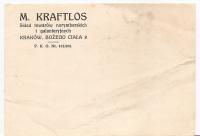 Краков-KRAFTLOS м.-Состав галантерейных товаров-карта -1936 год