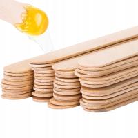 100x Szpatułki Do Wosku Drewniane Depilacja Woskiem Pastą Patyczki
