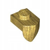Lego Płytka z zębem 1x1 Pearl Gold 15070 6083975 N