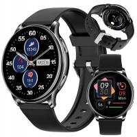 Smartwatch zegarek rozmowy menu pl silikonowy