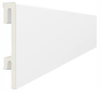 Плинтус из вспененного ПВХ BRAVO 80 мм 2,4 м белый плинтус Salag