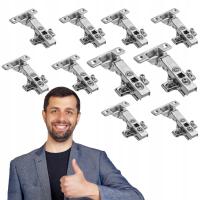 Zawias meblowy GTV prosty cichy domyk samodomykający Fi 35 10 szt