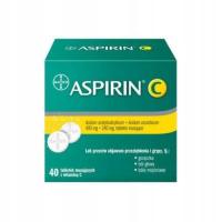 Aspirin C 400 mg + 240 mg, 40 tabletek musujących