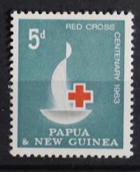 Papua Nowa Gwinea Czerwony Krzyż 1963 czysty
