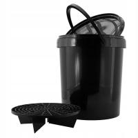 AutoStyle Wiadro do mycia samochodu 15L z pokrywą i sitkiem