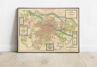 Stary Plan Wroclaw Breslau Adresbuch 1926r 50x40 cm