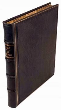 Корсак-год охотника изд. 1922, роскошный кожаный светильник