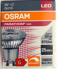 Żarówka LED PAR16 8,3W 80W 575lm GU10 36st. Osram