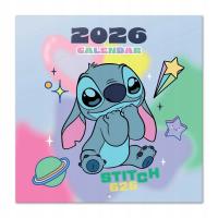 Kalendarz ścienny 2026 Disney Stitch Kalendarze do pokoju dzieci 30x60 cm