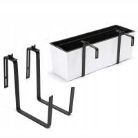 2x UCHWYT do DONICZKI BALKONOWEJ SKRZYNKI REGULOWANY STANDARDOWY