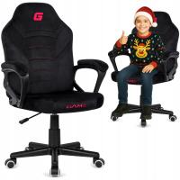 Вращающееся игровое кресло, офисное кресло MARIO, велюр, черный