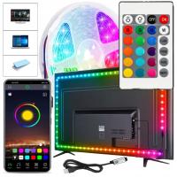 Taśma LED TV Telewizora Podświetlenie RGB USB Pilot Aplikacja BLUETOOTH 3 m
