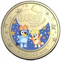 RAM: Bluey Christmas kolorowany 9 g Brązu Aluminiowego 2025