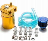 OIL CATCH TANK PRO ALUMINIOWY + FILTR OLEJU ODMY ZŁOTY SEPARATOR EPMAN