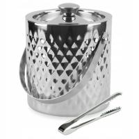 WIADERKO NA LÓD POJEMNIK LODU ZE SZCZYPCAMI 1,5L