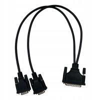 Kabel Moxa, 0,5 m, DB25M do DB9M, CBL-M25M9x2-50, 46343