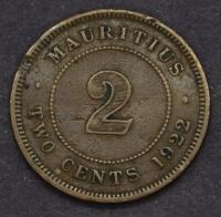 Mauritius - 2 centy 1922