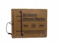 Die Deutsche Dienst-Marke1914-24 album do znaczków