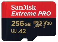 Karta SanDisk microSD 256GB Extreme Pro 200MB/s 4K