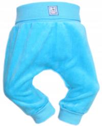 CIEPŁE SPODNIE WELUROWE PÓŁŚPIOCHY BEZ STÓPEK