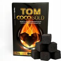 Кокосовые угли для кальяна TOM COCO GOLD C25 1 кг 72 шт.