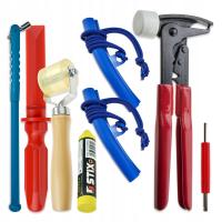 ZESTAW DO SERWISU OPON STIX ZW7 SZCZYPCE SKROBAK KREDA PRZECIĄGACZ ROLKA