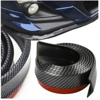 KARKRAFT DOKŁADKA ZDERZAKA UNIWERSALNA GUMOWA 2,5m SPOILER CARBON