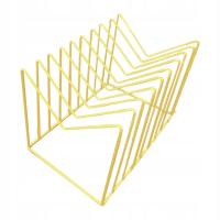 Organizer na teczki na biurko Dekoracja Elegancki wszechstronny pulpit Półka na książki Złota