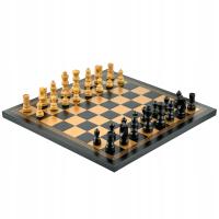 ZESTAW SZACHOWY Palisandro Dorato Drewniane Figury Italfama i Szachownica