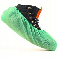 Фольга бахилы-обувь-зеленый-100 штук - 50 пар