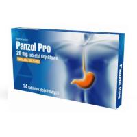 PANZOL Pro 20mg - lek na zgagę i nadkwaśność 14 tabletek dojelitowych
