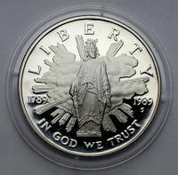 202. USA SREBRO 1 dolar 1989 Kongres