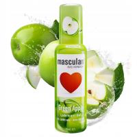 Гель интимный ароматизированный яблочный лубрикант Masculan Green Apple 75ml