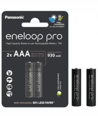 2x Panasonic Eneloop PRO R03/AAA 930mAh BK-4HCDE