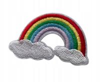 Naszywka Łatka Termo Kolorowa Tęcza Aplikacja do Personalizacji DIY