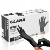 Rękawiczki jednorazowe nitrylowe EMKA CLARA czarne 100 szt.