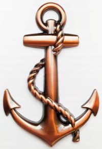 prezent dla żeglarza emblemat znaczek mosiądz