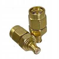 Adapter MCX- wtyk / SMA wtyk 50 Ohm