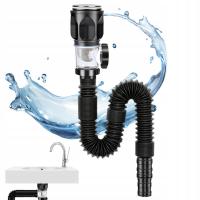 SYFON UMYWALKI ZLEWU ODPŁYW ZE STAL NIERDZEWNA SOLIDNY 1 1/2