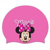 Розовая шапочка для плавания для девочек Силиконовая Минни Маус