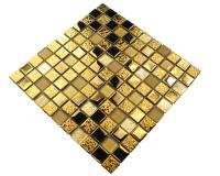 Золотая стеклянная мозаика, дубайская золотая плитка, блестящая золотая мозаика, декор