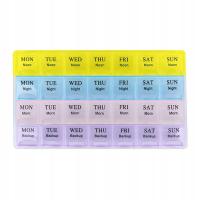 ORGANIZER NA LEKI 7 DNI 3 PRZEDZIAŁY DZIENNE POJEMNIK KASETKA TYGODNIOWA