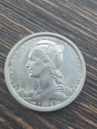 Francja, Saint-Pierre i Miquelon, 2 franki, 1948, (3)