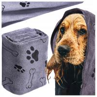 Ręcznik do Suszenia Mycia dla Psa Kota Kąpieli Ciepły z Mikrofibry 70x100cm