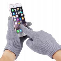 HAWEEL Three Fingers Touch Screen Gloves for Women Grey