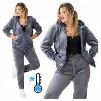 FEMIMODA женские спортивные костюмы на молнии с капюшоном серый