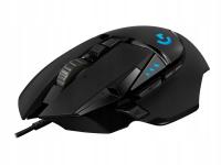 Mysz Logitech G502 Gaming HERO 25600 DPI czarny ciężarki myszka gamingowa