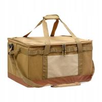 Torba do przechowywania na kempingu 60L przenośna z 3 regulowanymi dzielnikami Camping Khaki