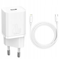 Ładowarka sieciowa Baseus USB-C 20W + kabel do iPhone Lightning fast charge